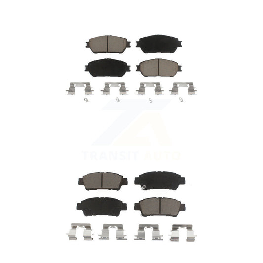 Ceramic Brake Pads Front Rear Kit For 2004-2010 Toyota Sienna