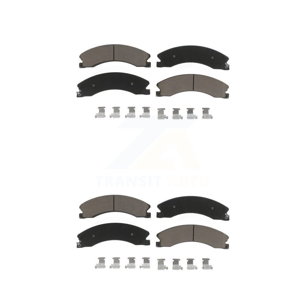 Ceramic Brake Pad Front Rear Kit For GMC Chevrolet Sierra 2500 HD Silverado 3500