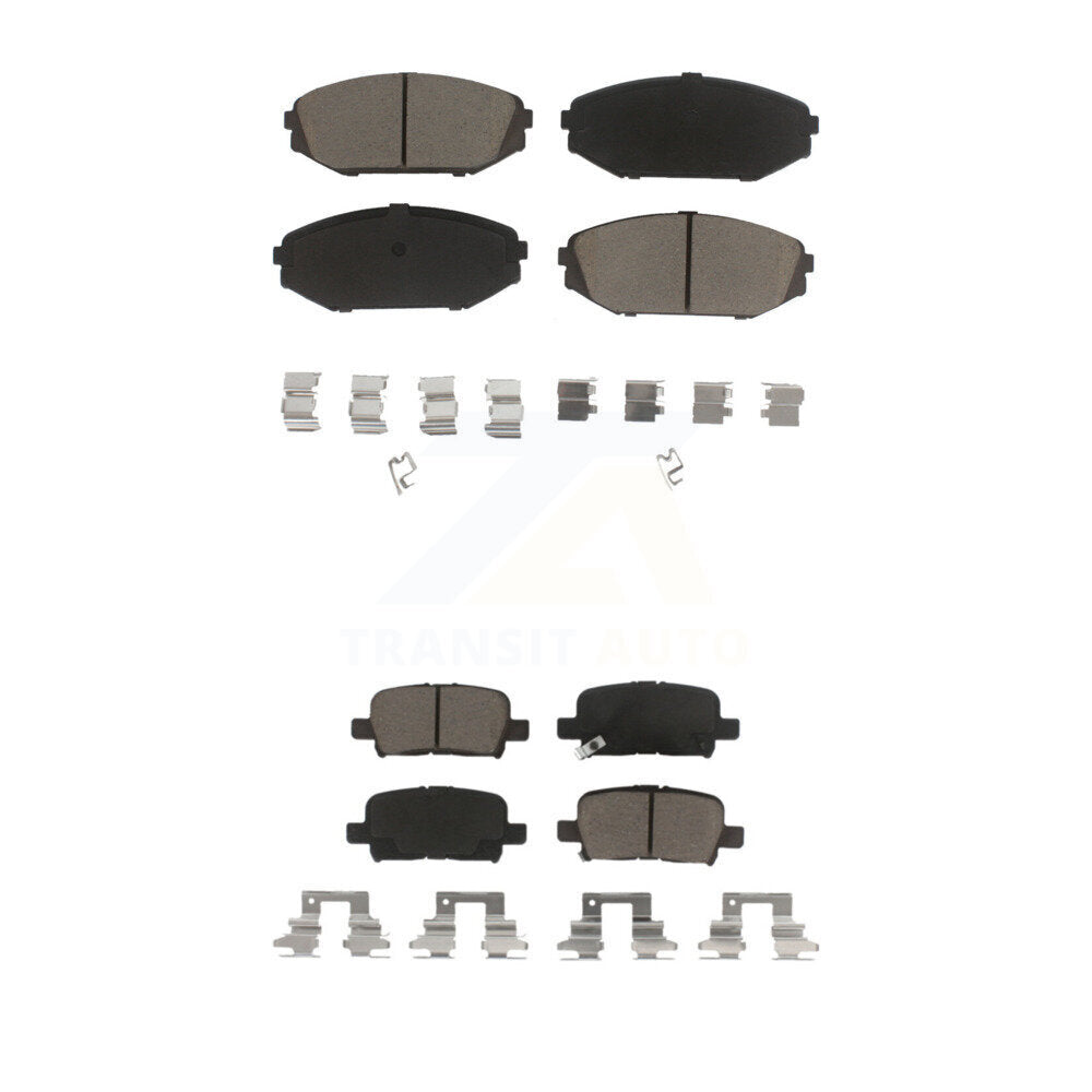 Ceramic Brake Pads Front Rear Kit For Honda Odyssey Acura MDX