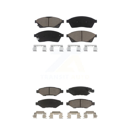 Ceramic Brake Pads Front Rear Kit For Cadillac SRX Saab 9-4X