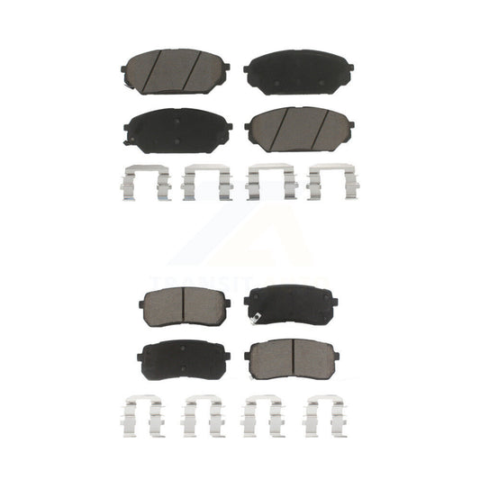 Ceramic Brake Pads Front Rear Kit For 2007-2012 Hyundai Veracruz