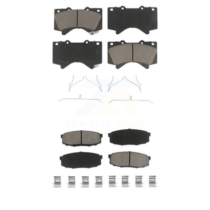 Ceramic Brake Pads Front Rear Kit For Toyota Tundra Sequoia Lexus LX570 Land