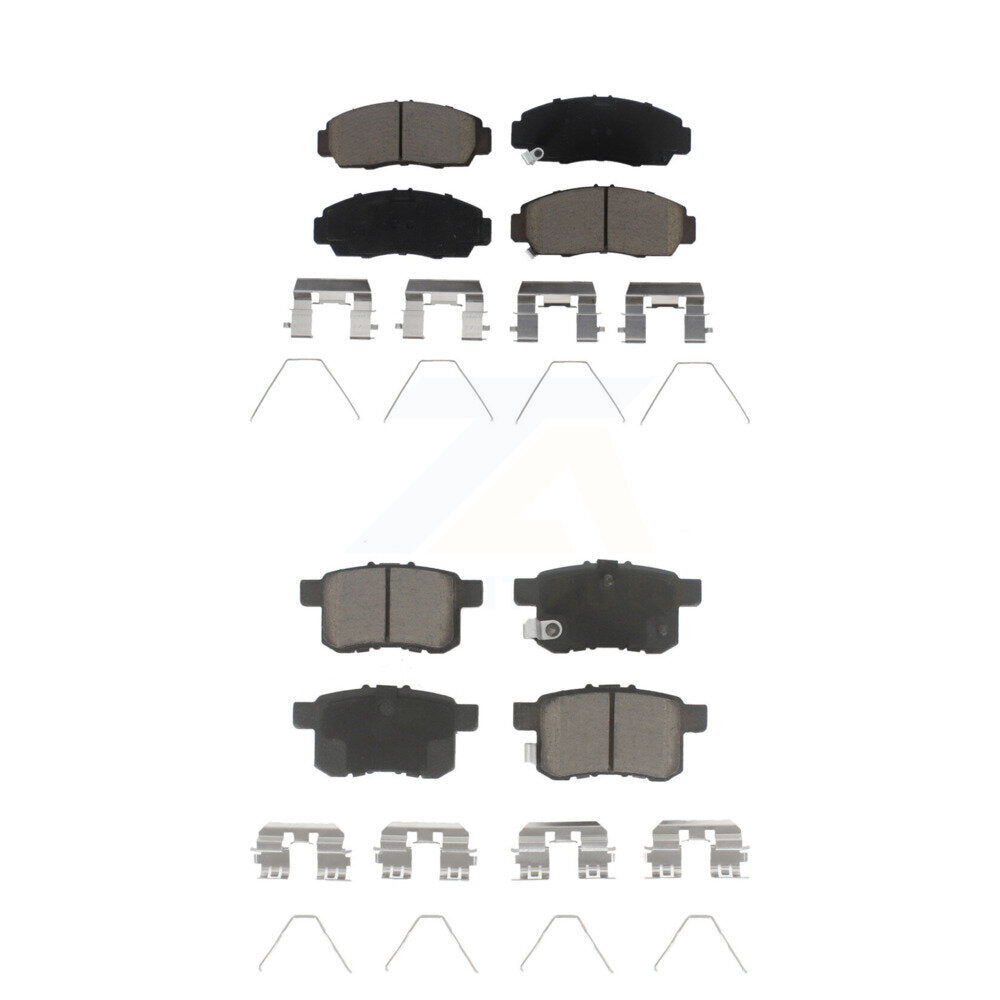 Ceramic Brake Pads Front Rear Kit For Honda Accord Acura TSX
