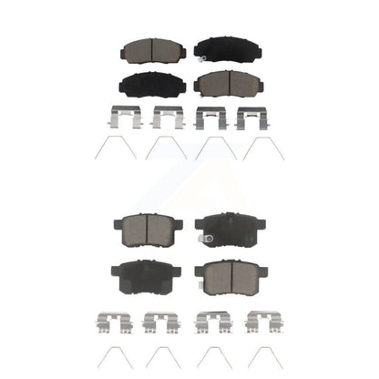 Ceramic Brake Pads Front Rear Kit For Honda Accord Acura TSX