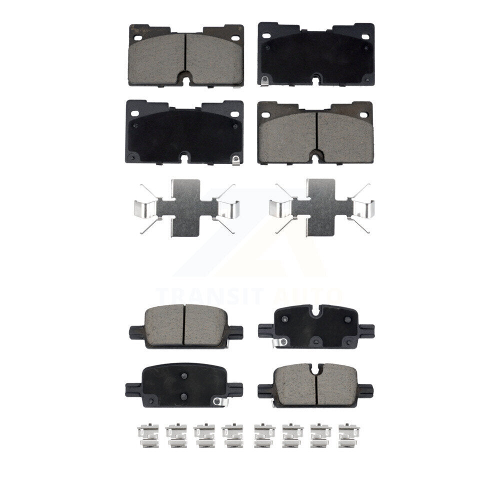 Ceramic Brake Pads Front Rear Kit For GMC Chevrolet Silverado 1500 Sierra Yukon