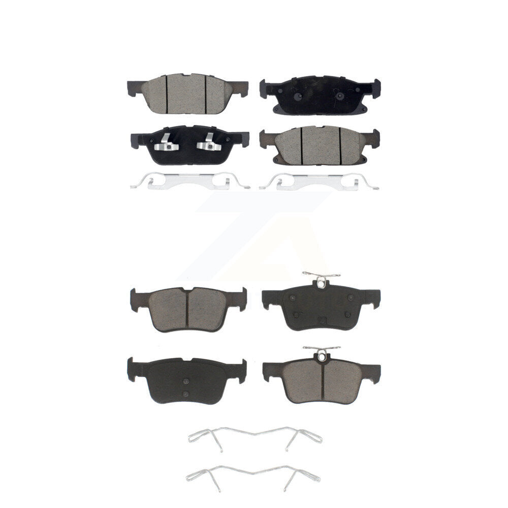 Ceramic Brake Pads Front Rear Kit For Ford Edge Lincoln Nautilus
