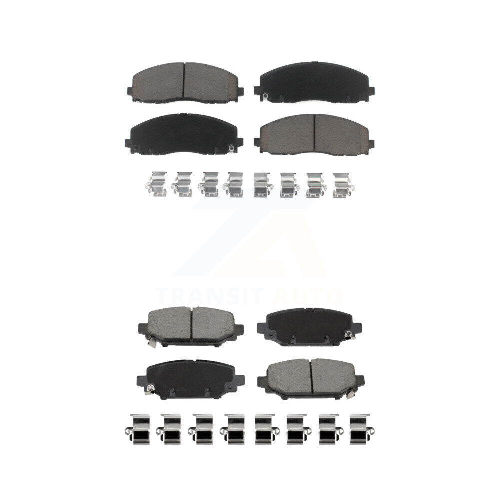 Ceramic Brake Pads Front Rear Kit For Jeep Wrangler