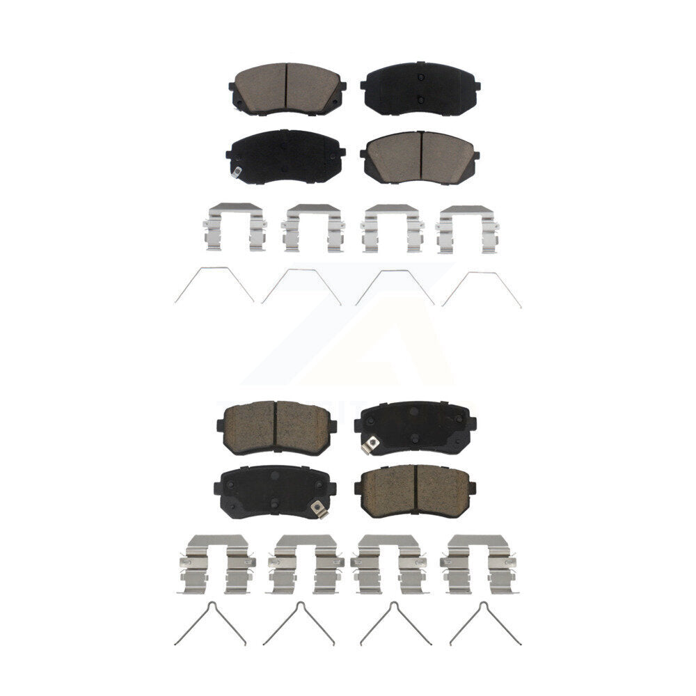 Ceramic Brake Pads Front Rear Kit For Hyundai Kona Kia Seltos