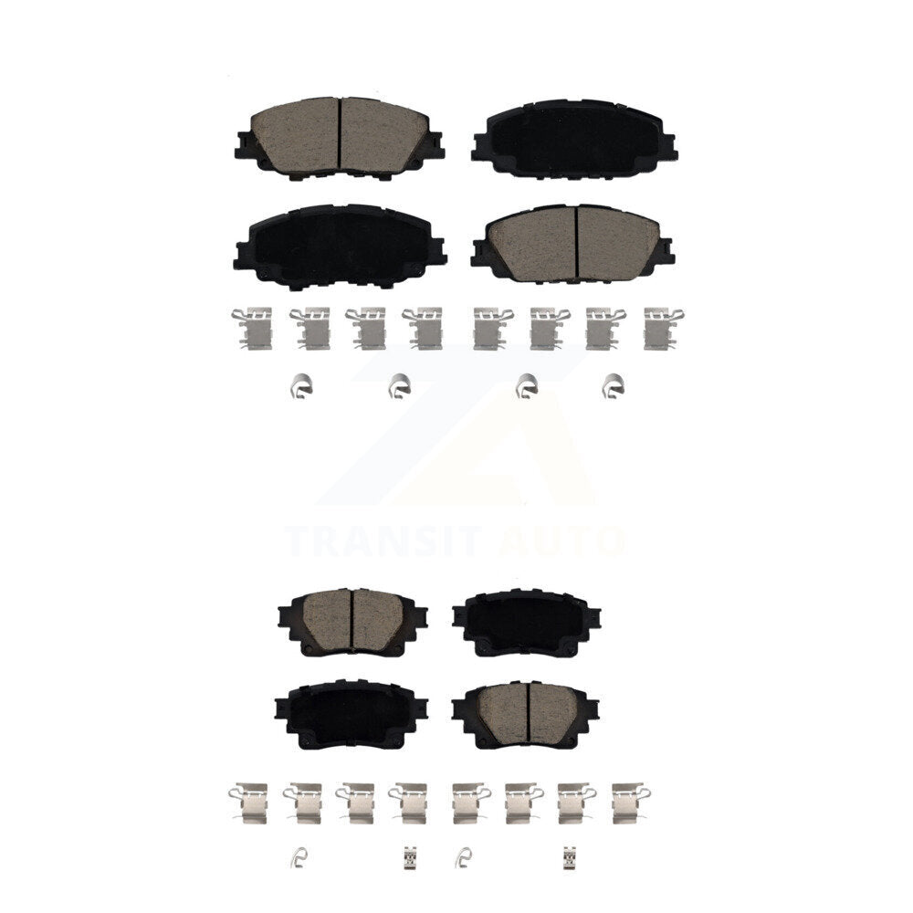 Ceramic Brake Pads Front Rear Kit For Toyota Corolla