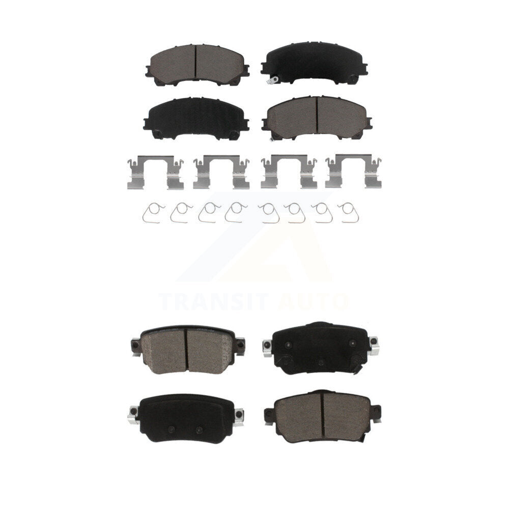Ceramic Brake Pad Front Rear Kit For 19 Nissan Rogue With Electric Parking