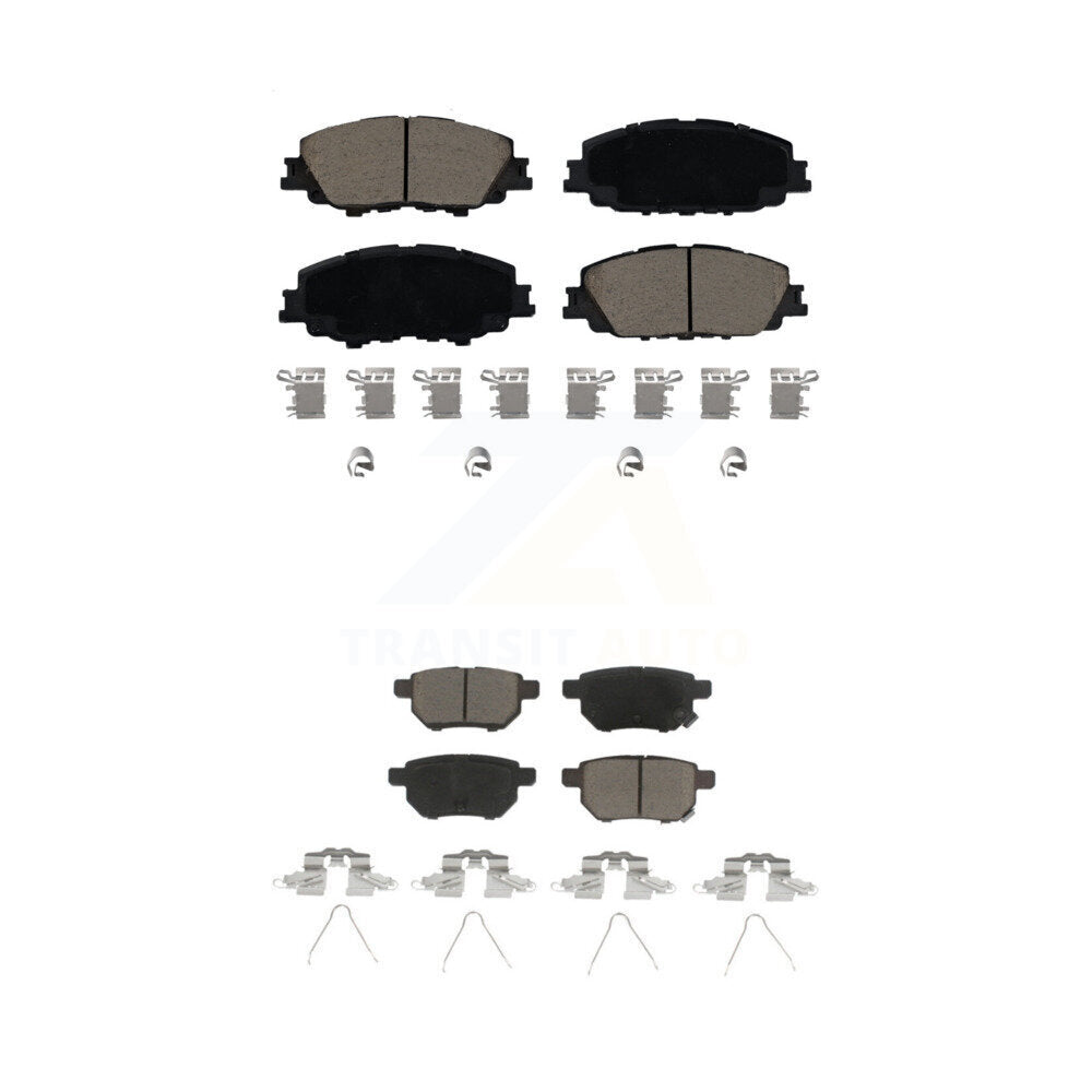 Ceramic Brake Pads Front Rear Kit For Toyota Corolla Prius Prime