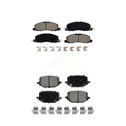 Ceramic Brake Pads Front Rear Kit For Lincoln Aviator