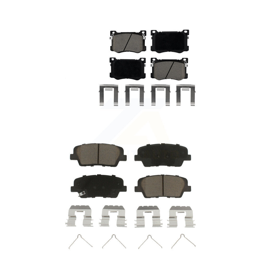 Ceramic Brake Pads Front Rear Kit For 2018-2020 Genesis G80 3.3L