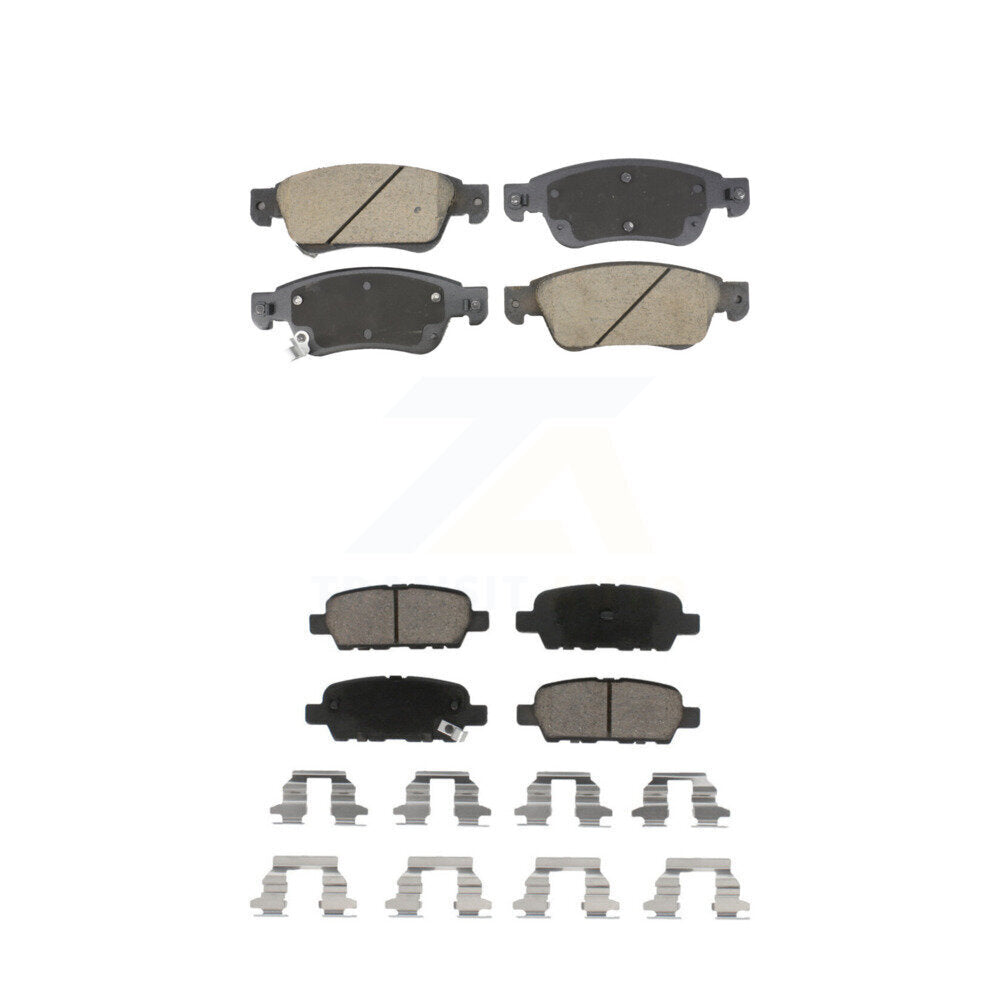 Ceramic Brake Pad Front Rear Kit For INFINITI G35 Q60 With Single Piston Caliper