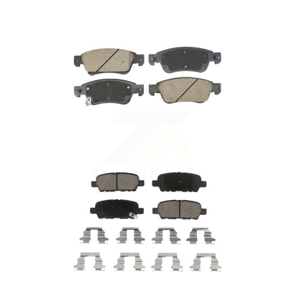 Ceramic Brake Pad Front Rear Kit For INFINITI G35 Q60 With Single Piston Caliper