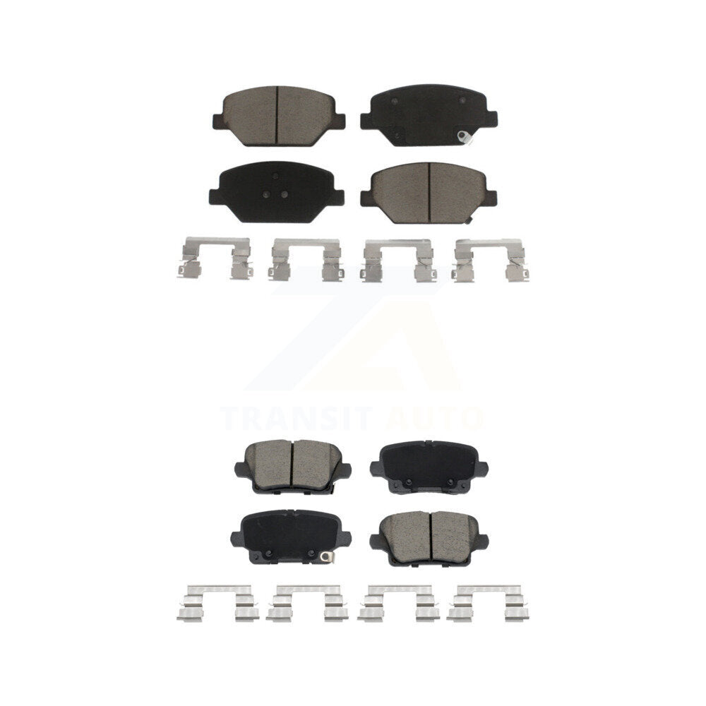 Ceramic Brake Pads Front Rear Kit For Cadillac XT4 Buick Regal Sportback