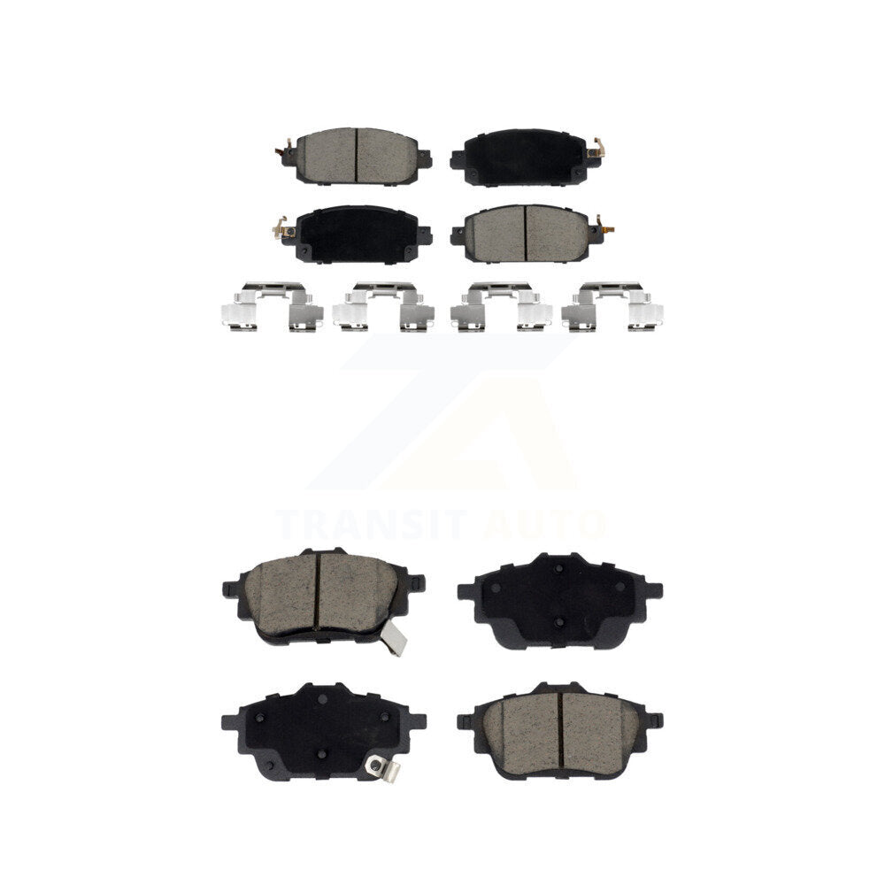 Ceramic Brake Pads Front Rear Kit For 2020-2023 Nissan Sentra Disc rear brakes