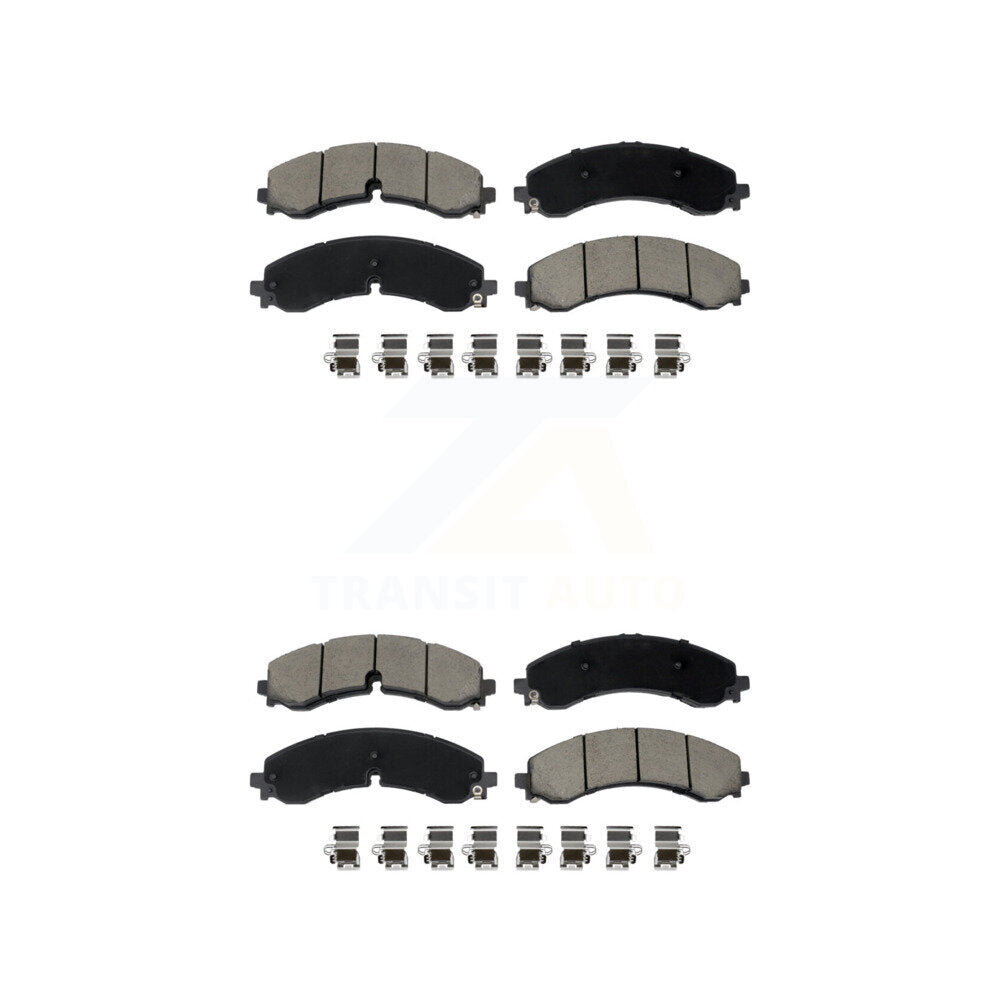 Ceramic Brake Pad Front Rear Kit For GMC Chevrolet Sierra 2500 HD Silverado 3500