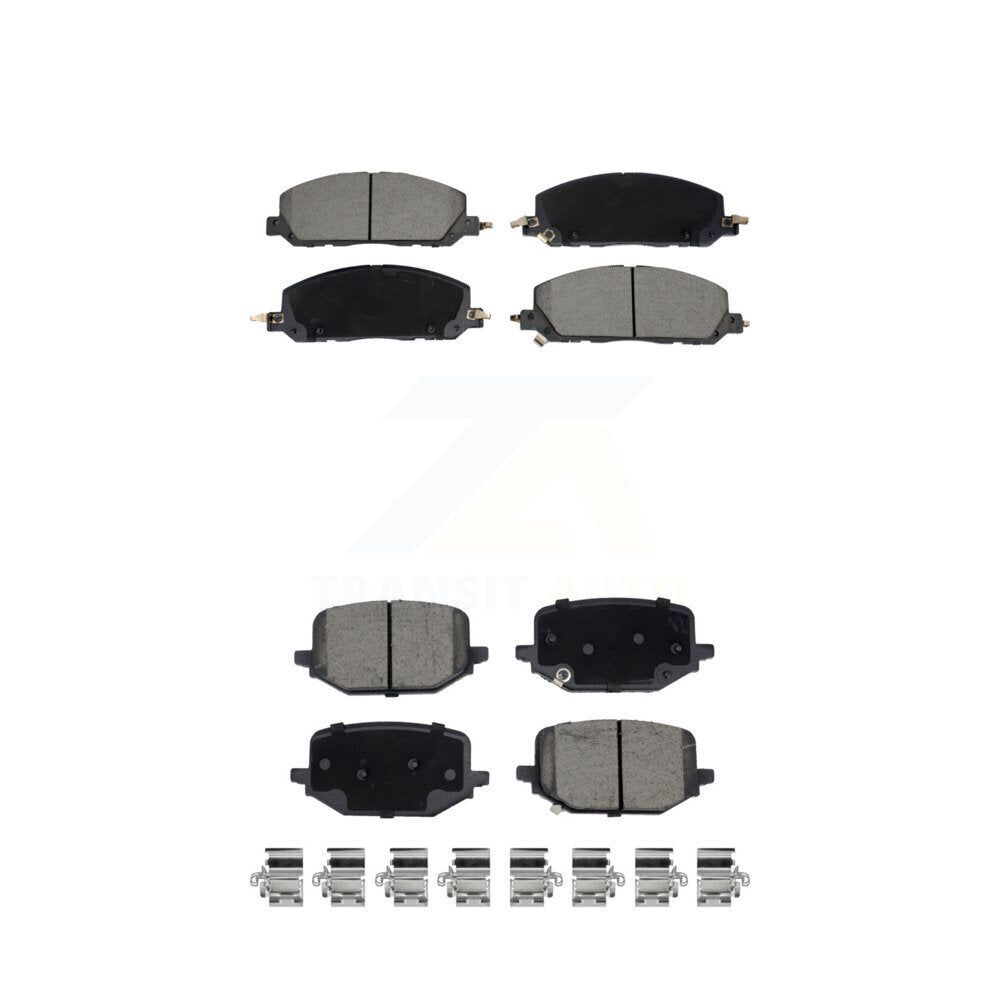 Ceramic Brake Pads Front Rear Kit For Lincoln Aviator Ford Police Interceptor