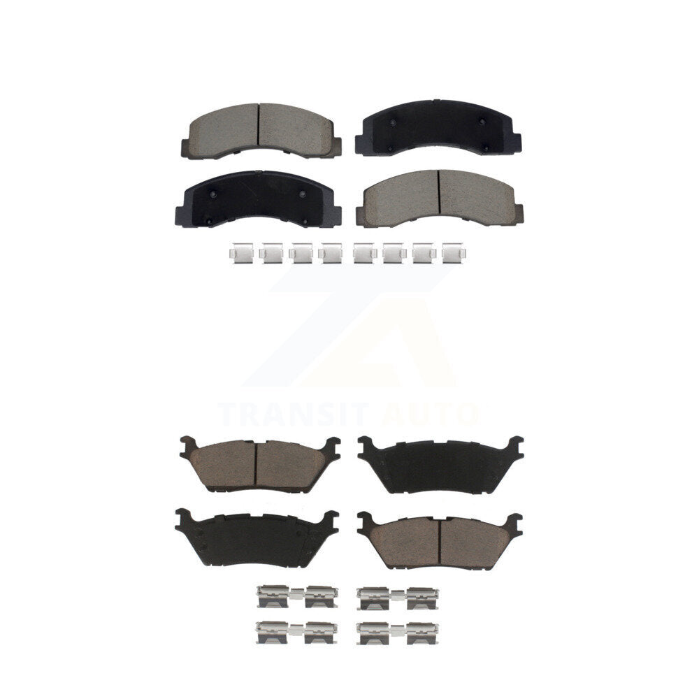 Ceramic Brake Pads Front Rear Kit For Ford F-150 Expedition Lincoln Navigator