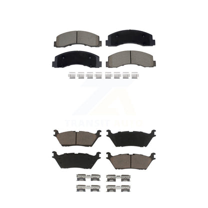Ceramic Brake Pads Front Rear Kit For Ford F-150 Expedition Lincoln Navigator