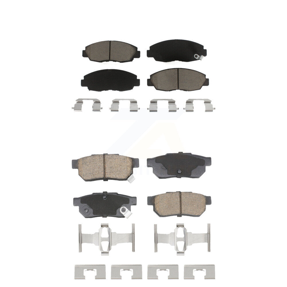 Ceramic Brake Pads Front Rear Kit For Honda Civic Acura EL