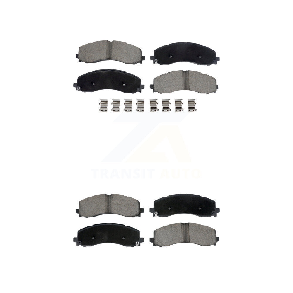 Ceramic Brake Pads Front Rear Kit For Ram 2500 3500