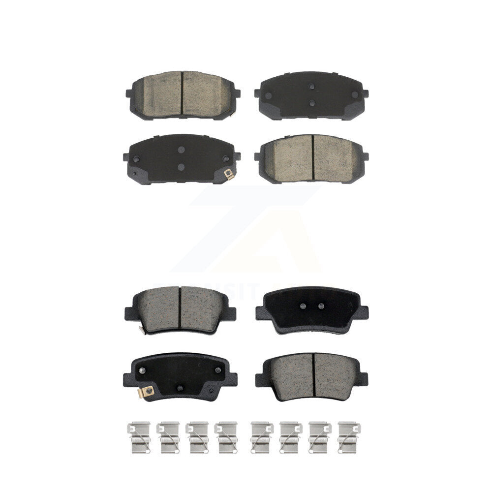 Ceramic Brake Pads Front Rear Kit For Hyundai Elantra With Manual Parking