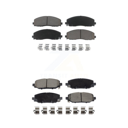 Ceramic Brake Pads Front Rear Kit For Jeep Wrangler