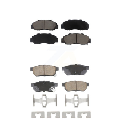 Ceramic Brake Pads Front Rear Kit For 1992-1993 Acura Integra GS-R