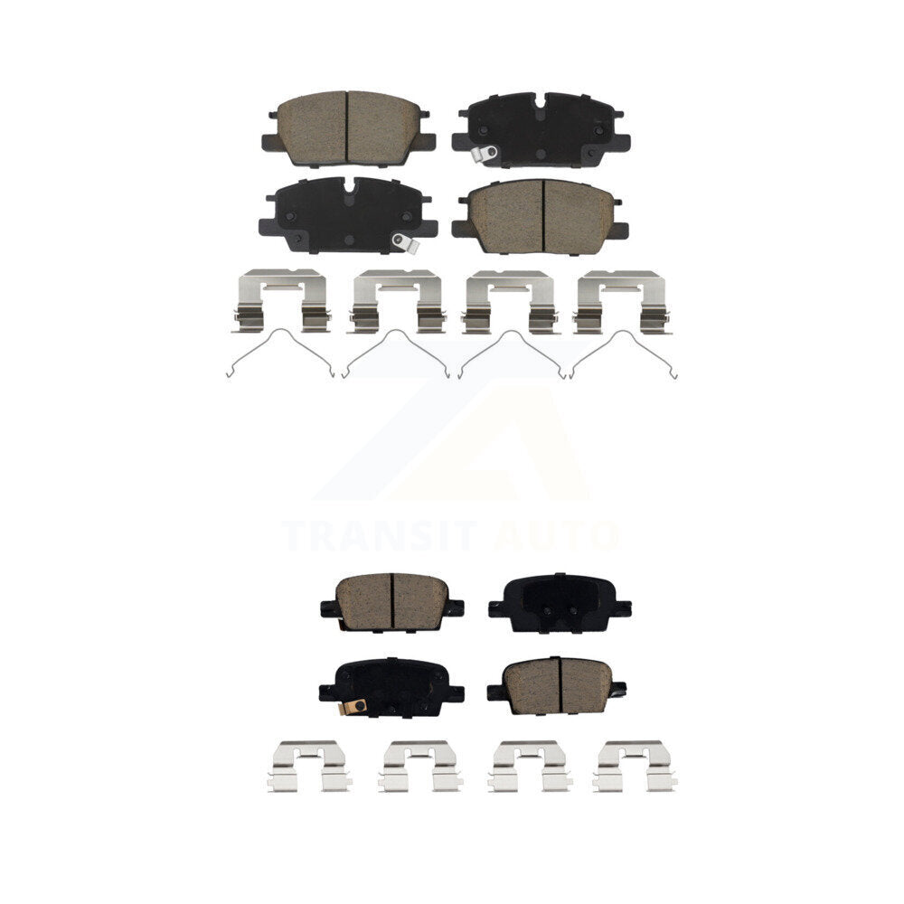 Ceramic Brake Pads Front Rear Kit For Chevrolet Malibu With Manual Parking