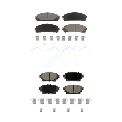 Ceramic Brake Pads Front Rear Kit For Toyota Highlander Sienna Lexus RAV4 Prime