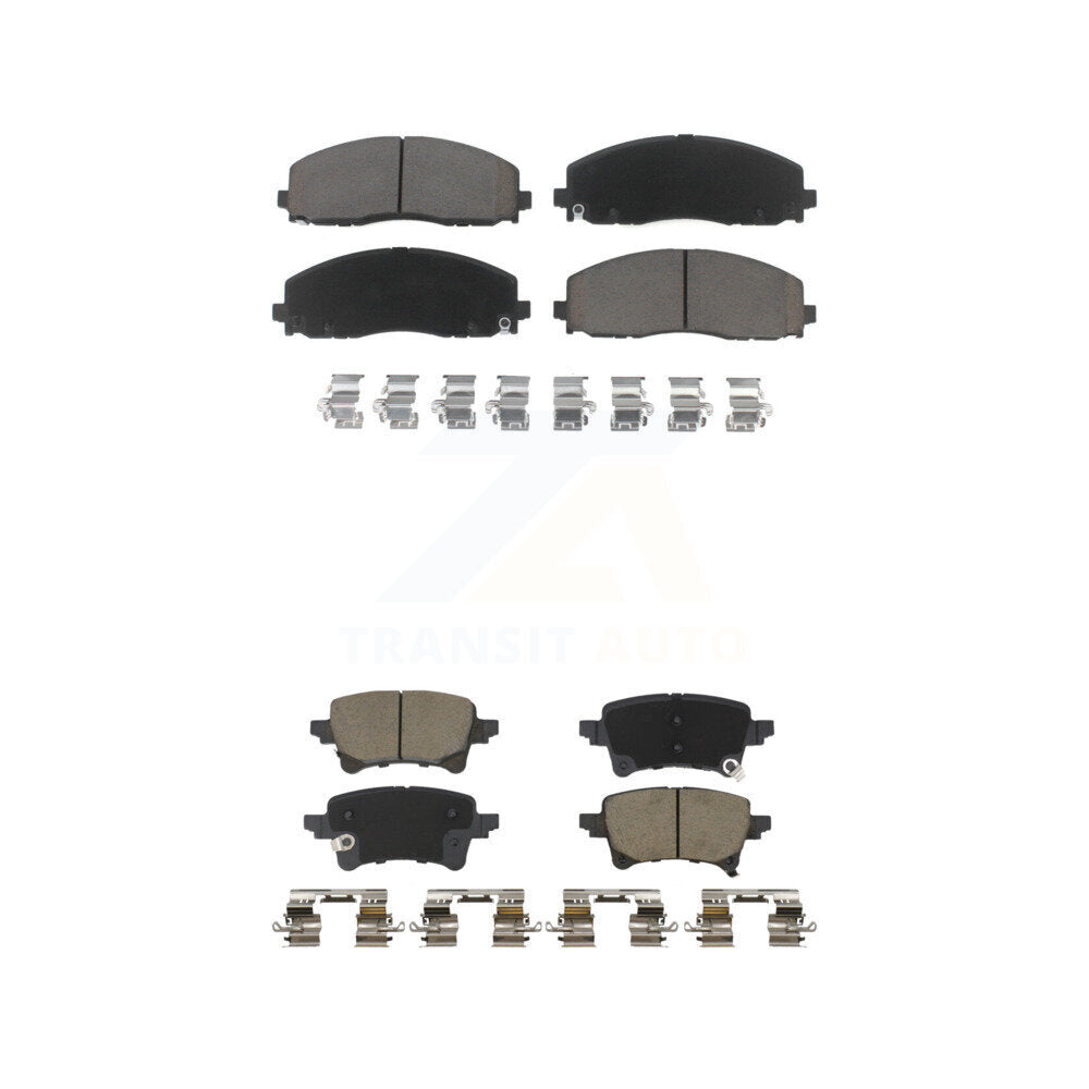 Ceramic Brake Pads Front Rear Kit For Jeep Wrangler Gladiator