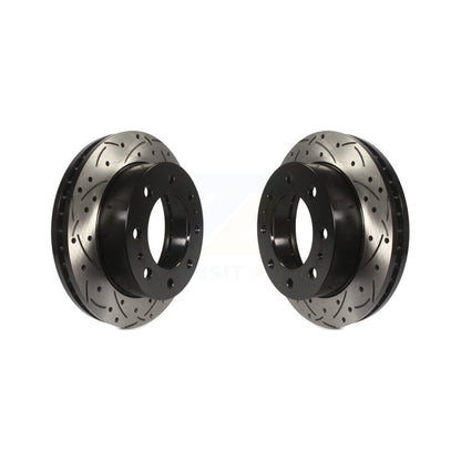 Drill Slot Brake Rotors Front Pair For GMC Chevrolet Sierra 2500 HD Silverado H2