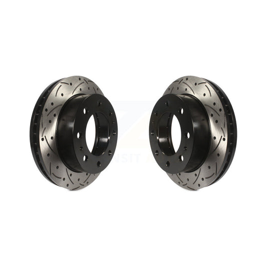 Drill Slot Brake Rotors Front Pair For GMC Chevrolet Sierra 2500 HD Silverado H2