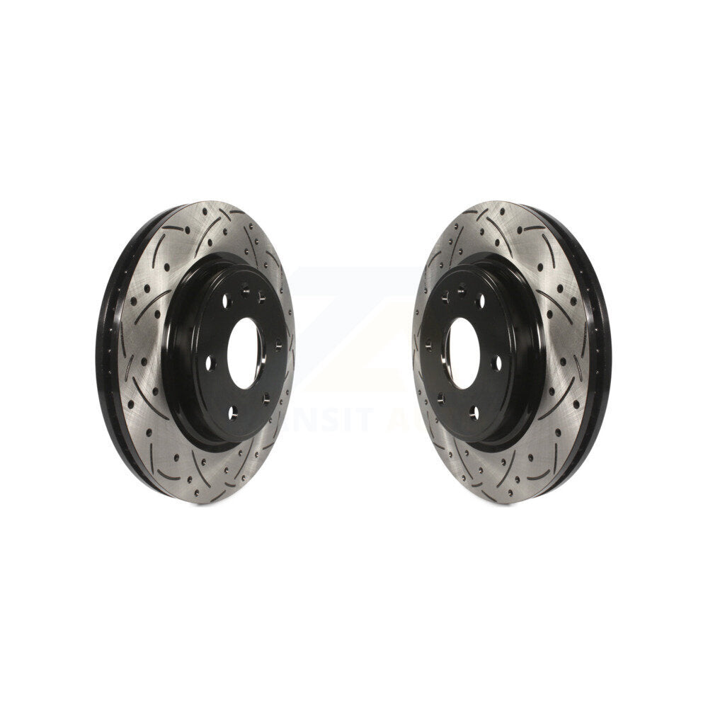 Drill Slot Brake Rotors Front Pair For GMC Acadia Buick Enclave Chevrolet Saturn