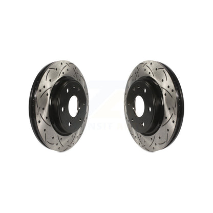 Drill Slot Brake Rotors Front Pair For GMC Acadia Buick Enclave Chevrolet Saturn