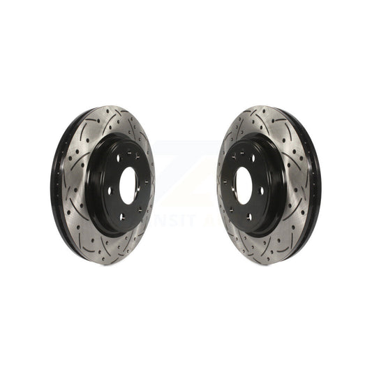 Drill Slot Brake Rotors Front Pair For GMC Acadia Buick Enclave Chevrolet Saturn