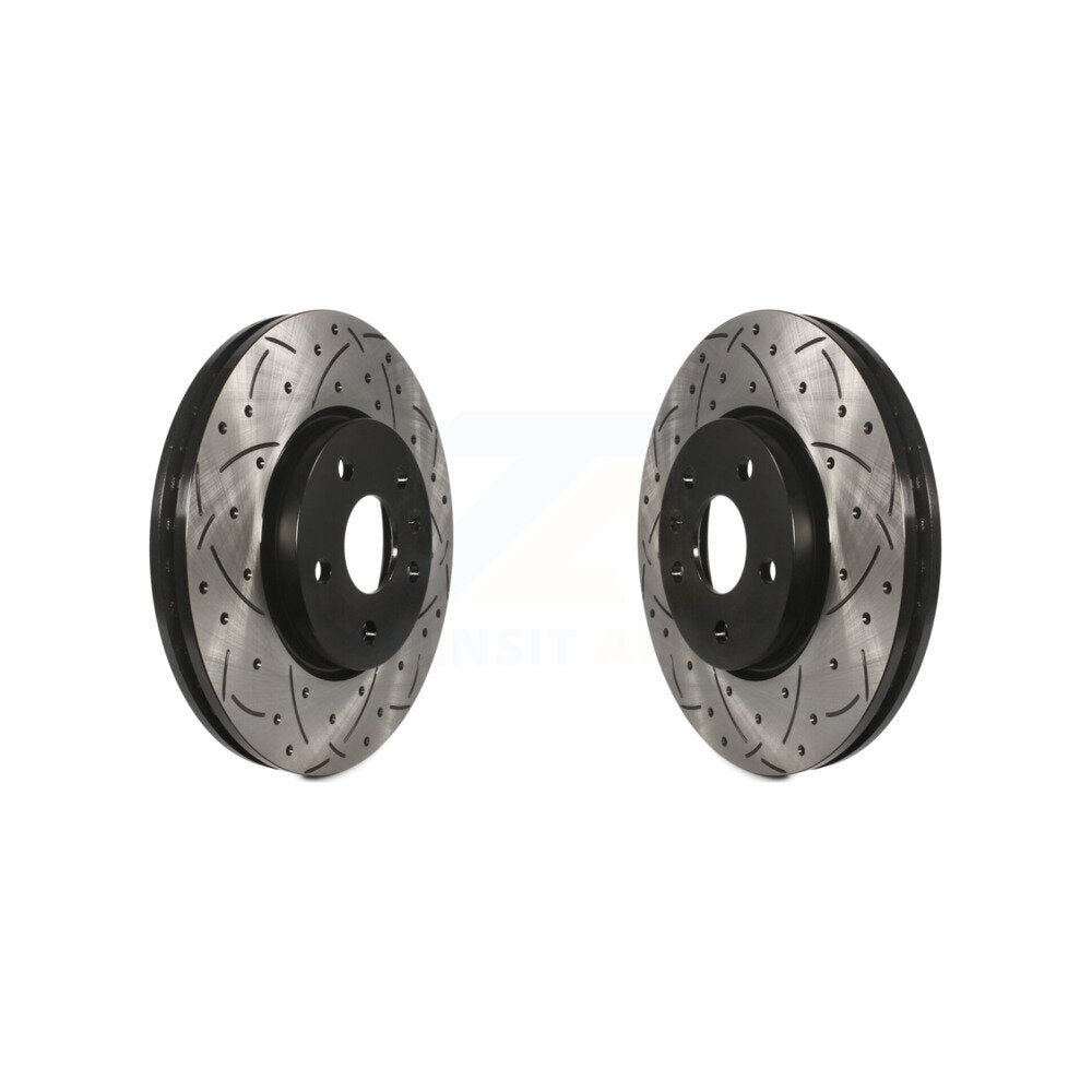 Drill Slot Brake Rotor Front Pair For Chevrolet Equinox GMC Terrain Buick Camaro