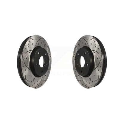 Drill Slot Brake Rotor Front Pair For Chevrolet Equinox GMC Terrain Buick Camaro