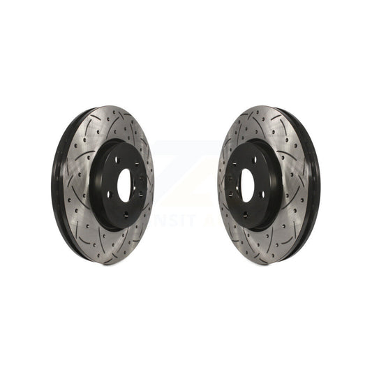 Drill Slot Brake Rotor Front Pair For Chevrolet Equinox GMC Terrain Buick Camaro
