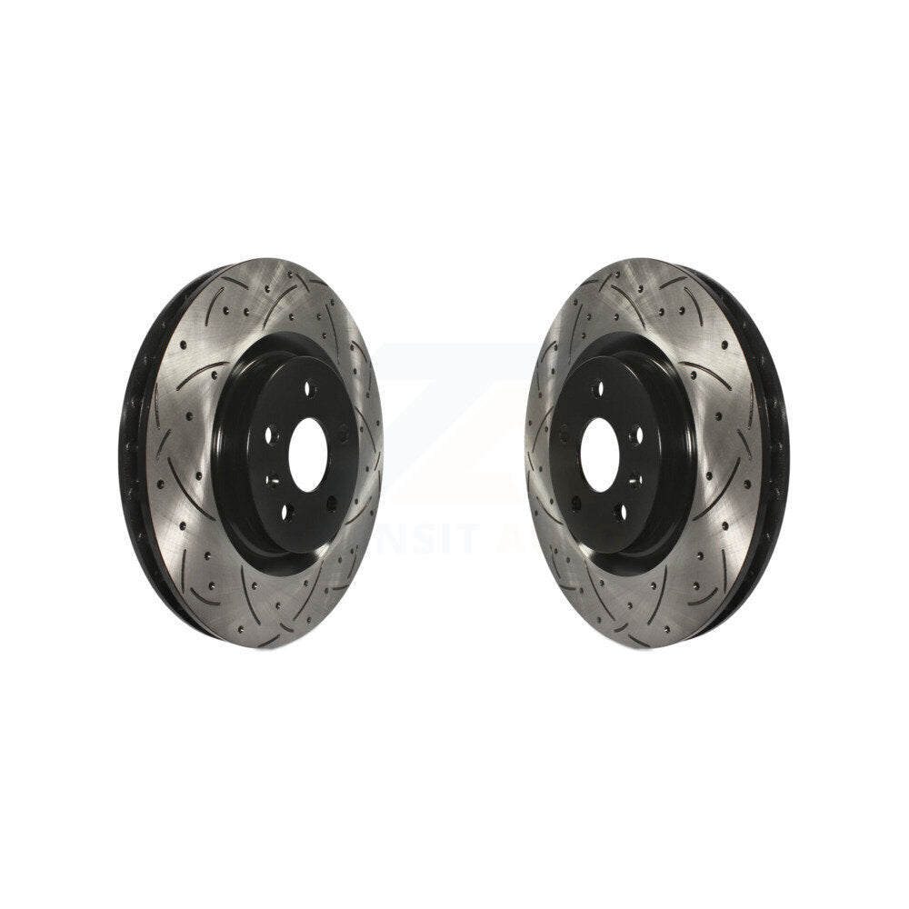 Drill Slot Brake Rotor Front Pair For Chevrolet Camaro Pontiac G8 Buick Regal SS