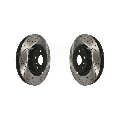 Drill Slot Brake Rotor Front Pair For Chevrolet Camaro Pontiac G8 Buick Regal SS