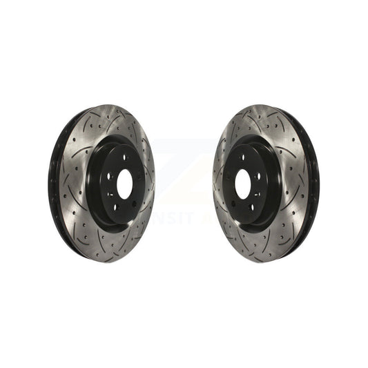 Drill Slot Brake Rotor Front Pair For Chevrolet Camaro Pontiac G8 Buick Regal SS