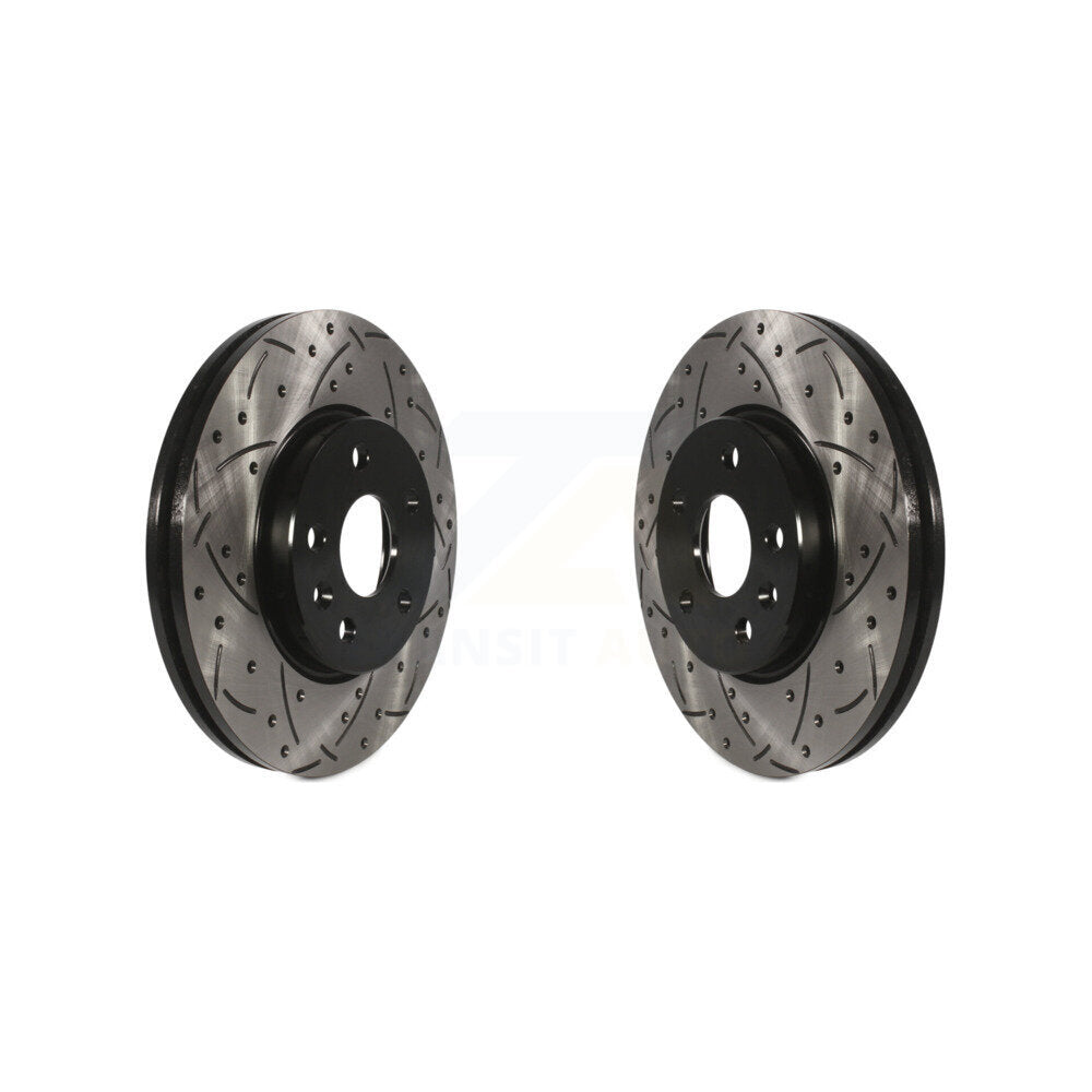 Drilled Slot Brake Rotors Front Pair For Chevrolet Cruze Sonic Bolt EV EUV Volt