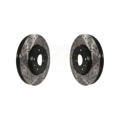 Drilled Slot Brake Rotors Front Pair For Chevrolet Cruze Sonic Bolt EV EUV Volt