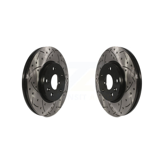 Drilled Slot Brake Rotors Front Pair For Chevrolet Cruze Sonic Bolt EV EUV Volt