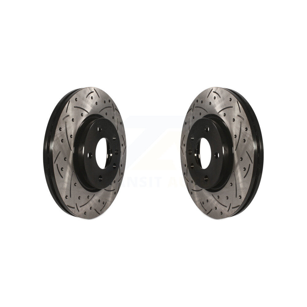 Drill Slot Brake Rotors Front Pair For Chevrolet Equinox GMC Terrain Buick Cruze