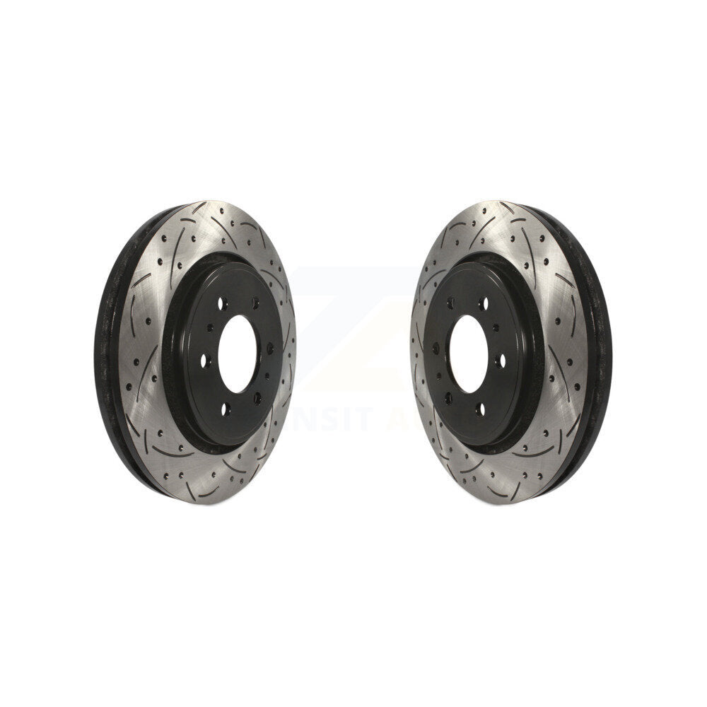 Drilled Slot Brake Rotors Front Pair For Ford F-150 Expedition Lincoln Navigator