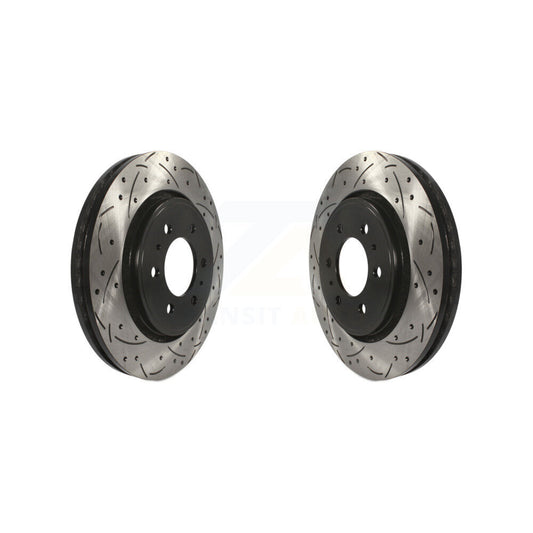 Drilled Slot Brake Rotors Front Pair For Ford F-150 Expedition Lincoln Navigator